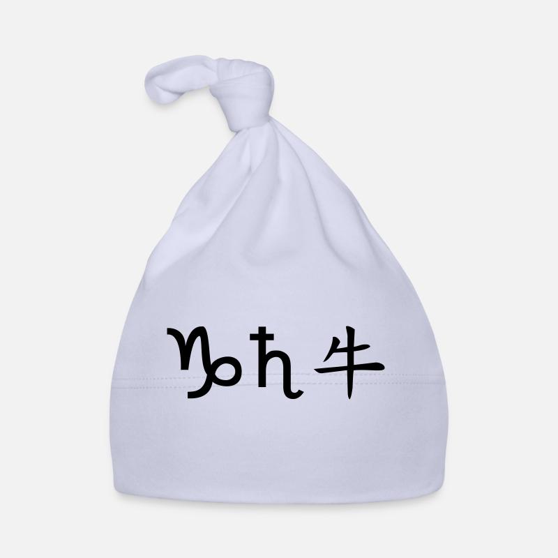 steinbock saturn ochse Baby Bio-Mütze