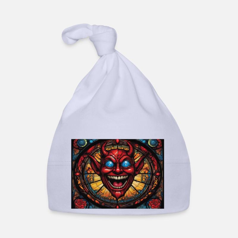 Red Head Devil - Organic Baby Cap - sky