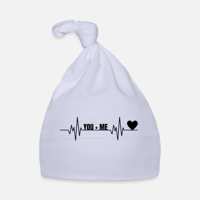 Amour - Bonnet bio Bébé - ciel