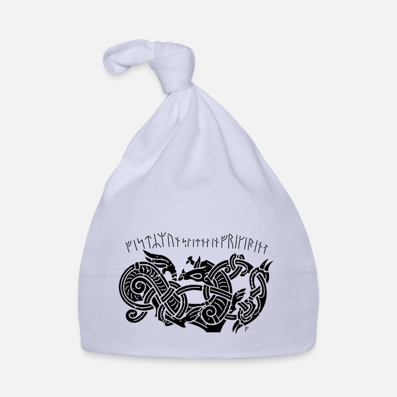 Odino Geri e Freki 3 Cappellino ecologico per neonato