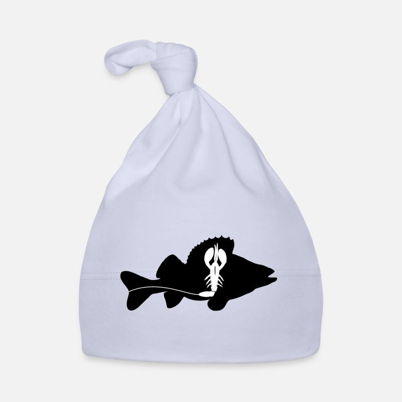 Barsch mit Creature Bait - schwarz - Baby Bio-Mütze - Sky
