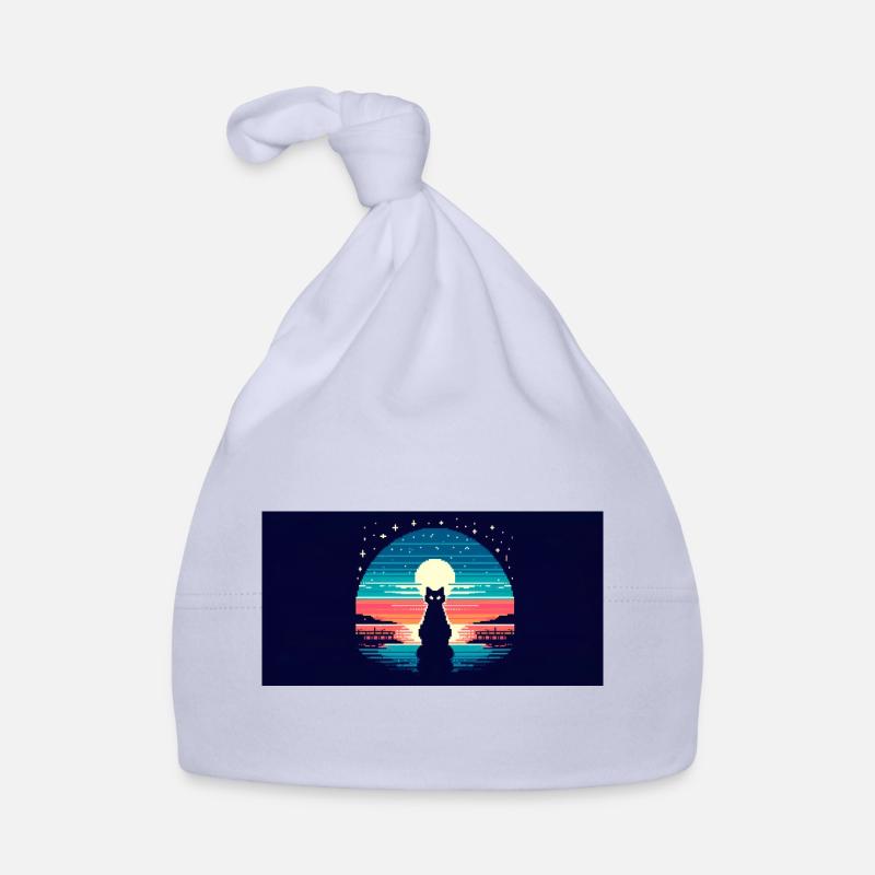 Cat Moon Organic Baby Cap