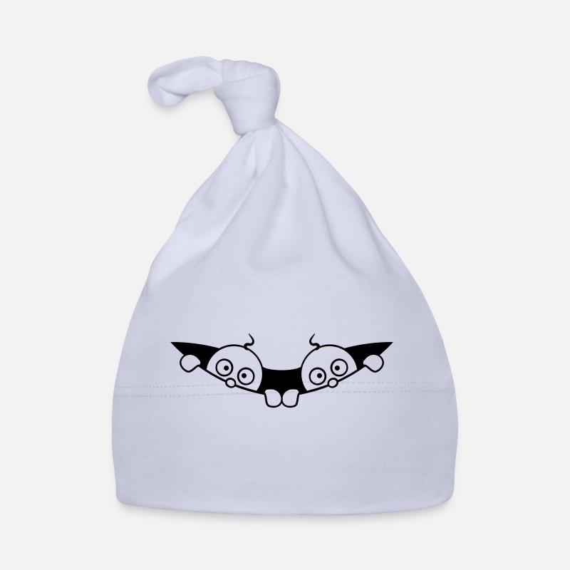 Comic Twins Peeking Out Belly 2 Bébés Enceintes Bonnet bio Bébé
