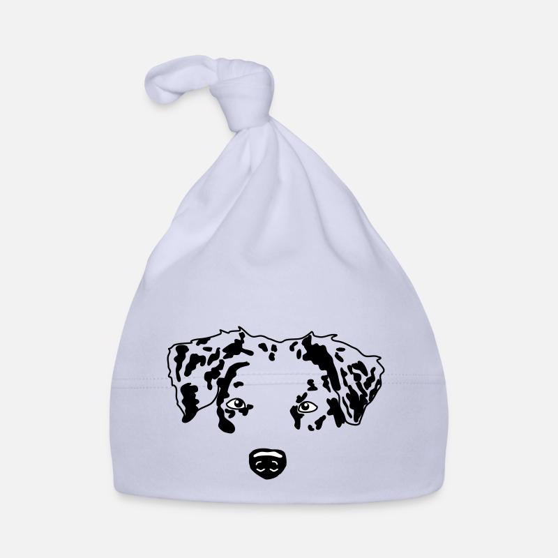 Berger australien minimal chien Aussie - Bonnet bio Bébé - ciel