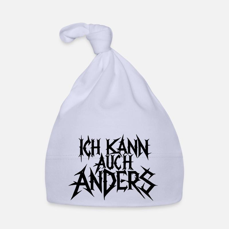 ich kann auch anders metal art Baby Bio-Mütze