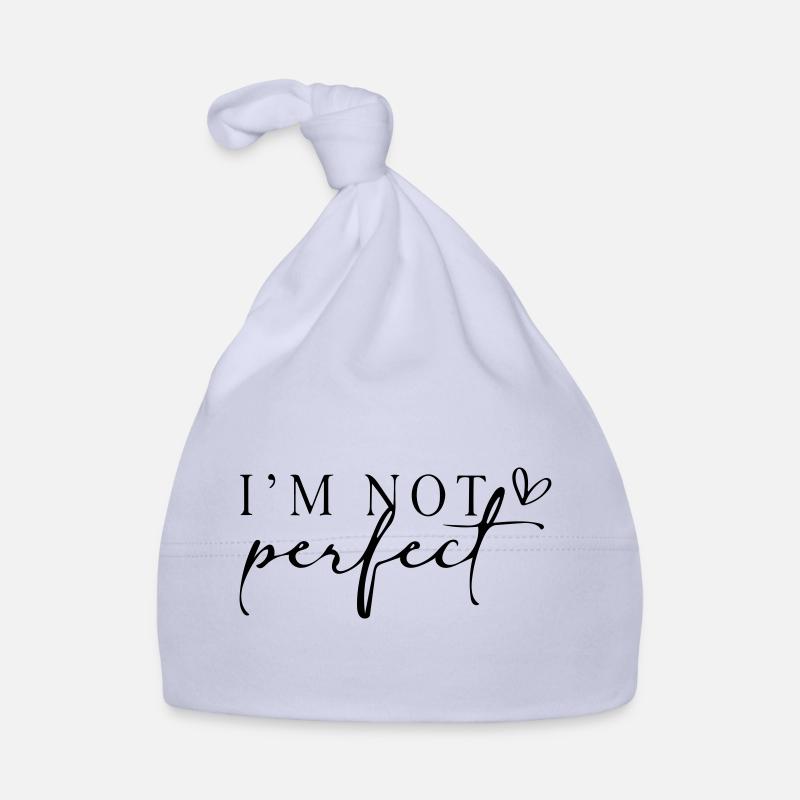 Ich bin nicht perfekt. Baby Bio-Mütze