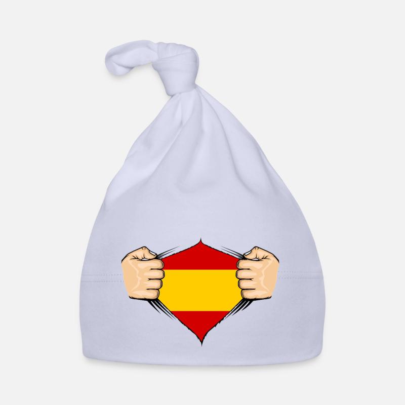 Conception du drapeau de l’Espagne Bonnet bio Bébé