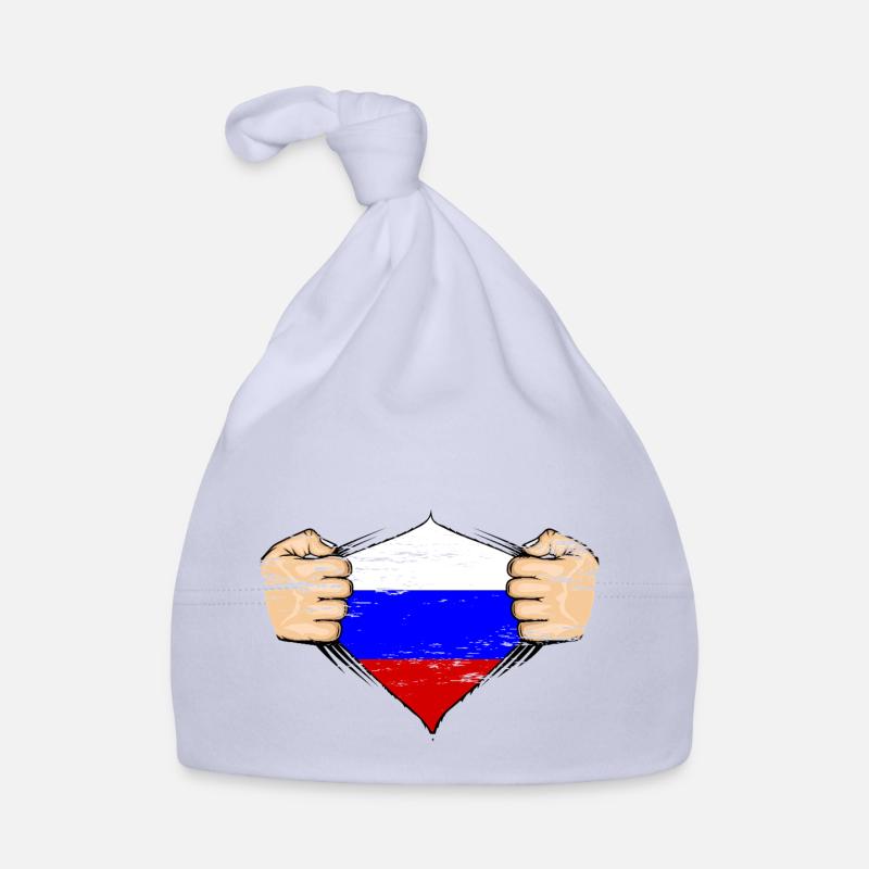 Conception du drapeau de la Russie utilisée Bonnet bio Bébé