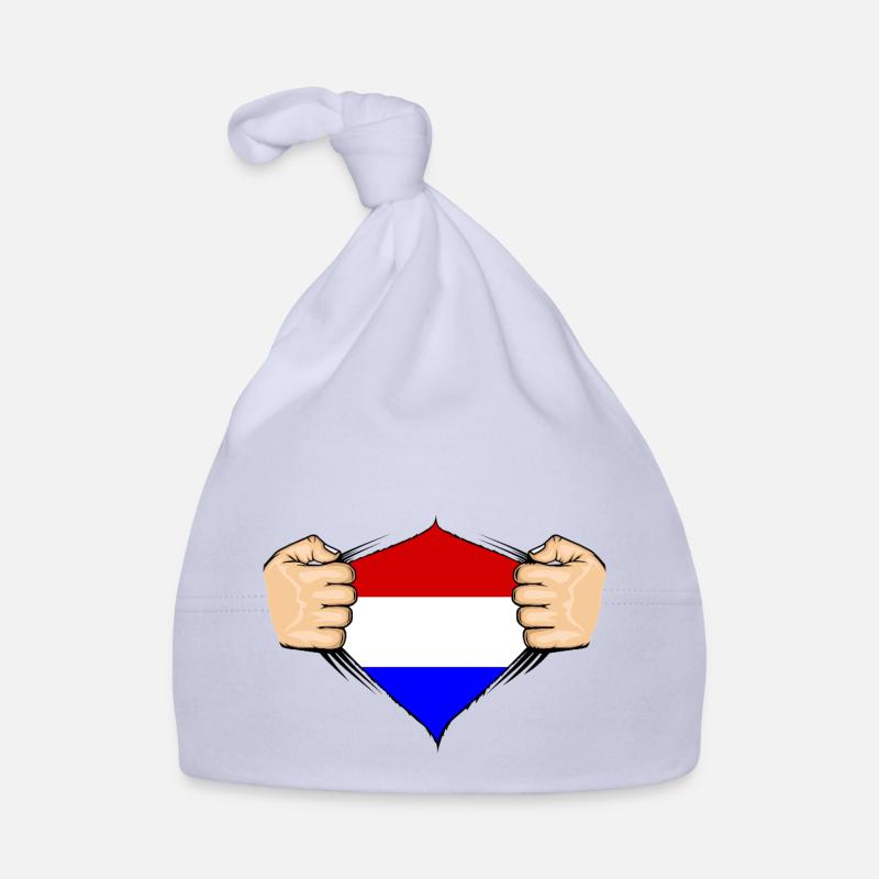 Conception du drapeau de la Hollande Bonnet bio Bébé