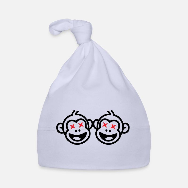 Équipe de singes drôle Bonnet bio Bébé
