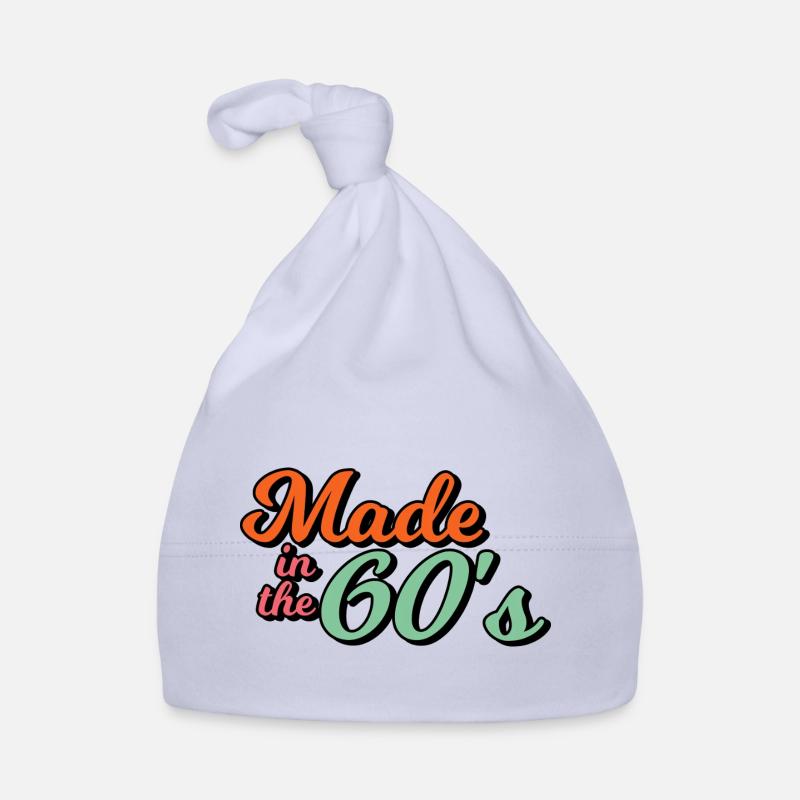 Fabriqué dans les années 60 - Bonnet bio Bébé - ciel