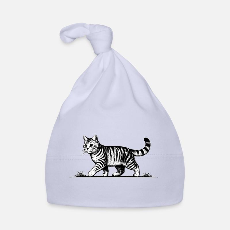 Chat qui cour Chat Bonnet bio Bébé