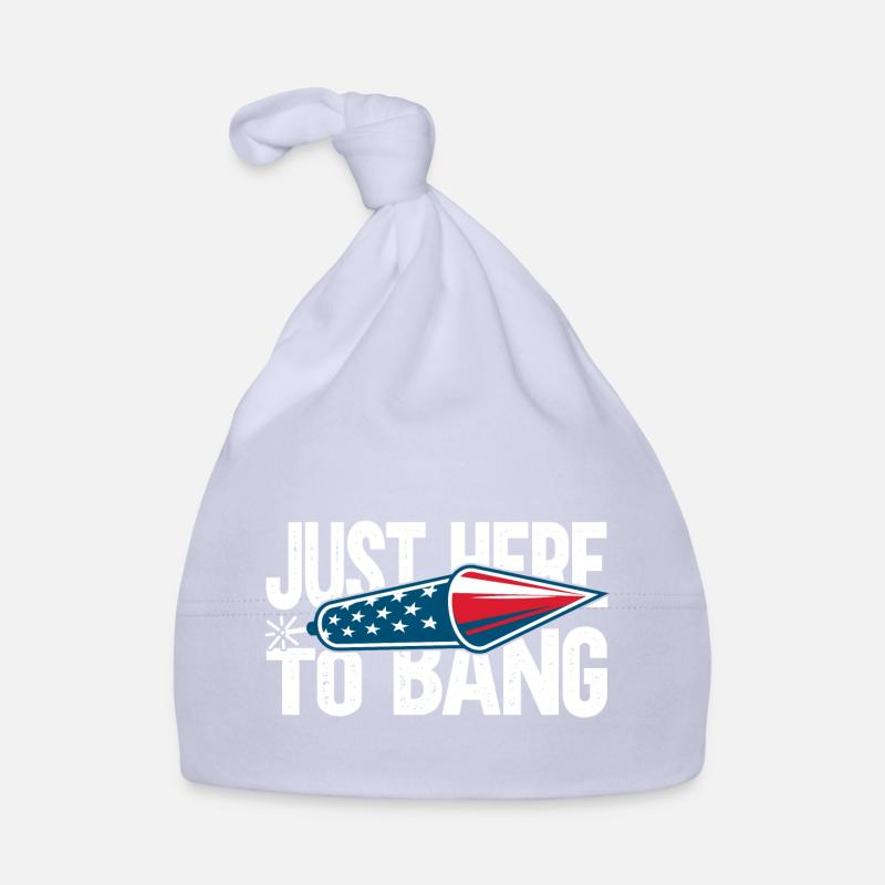 Just Here To Bang Organic Baby Cap
