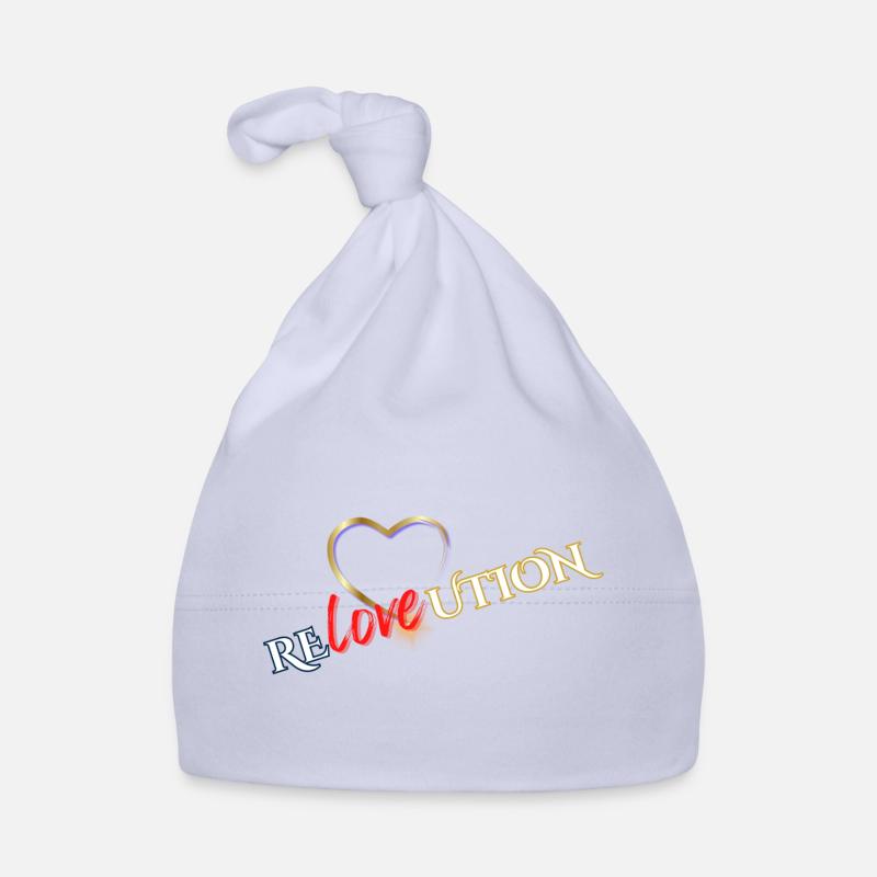 Liebevolution Herzrose Typo Baby Bio-Mütze