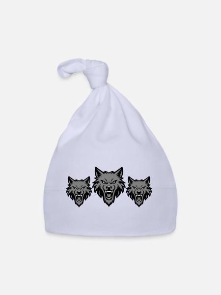 Wolf Team Rudel - Baby Bio-Mütze - Sky - Vorne