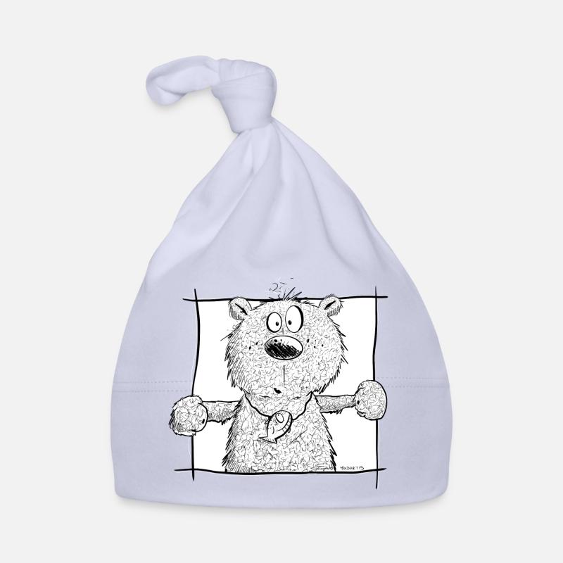 Droll Little Bear I Wild Animal Comic Bonnet bio Bébé