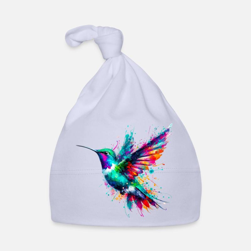 Colibri - Bonnet bio Bébé - ciel