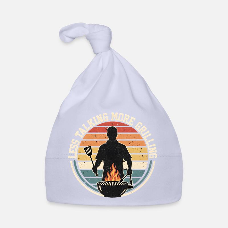 Retro Grill Master Sunset Organic Baby Cap