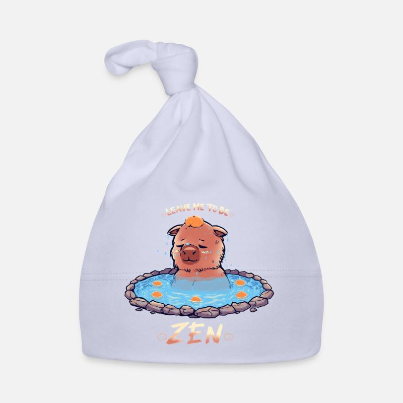 Ich möchte Zen Capybara sein Baby Bio-Mütze