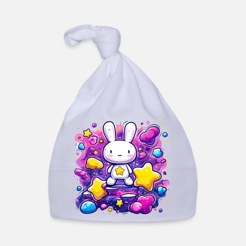 Space Star Bunny Organic Baby Cap