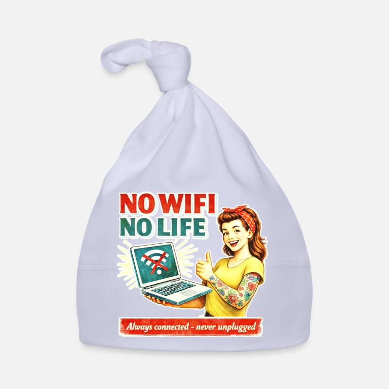 Kein WLAN Kein Leben Retro Baby Bio-Mütze