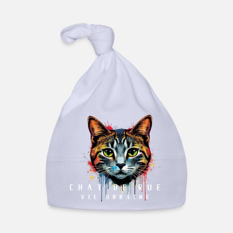 Chat Urbain Coloré Bonnet bio Bébé