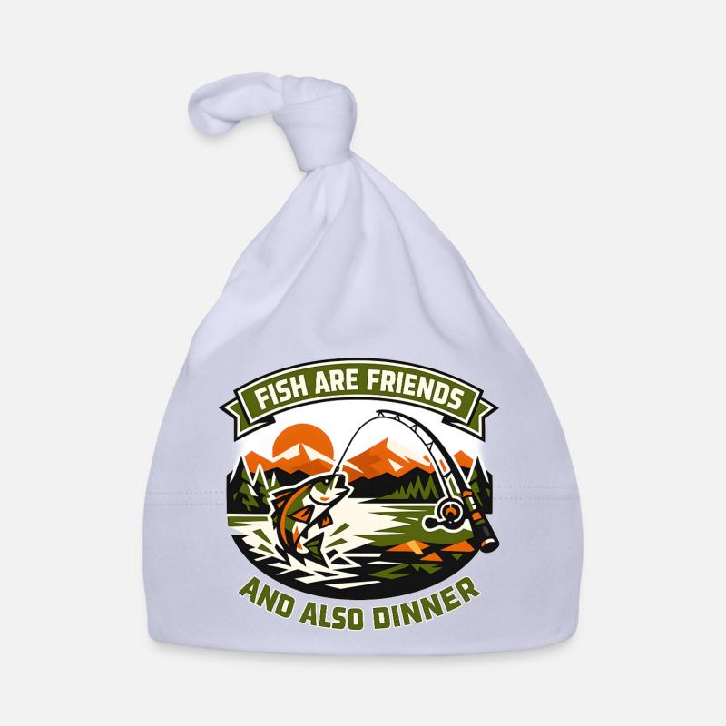 Fischfreunde Und Abendessen Baby Bio-Mütze