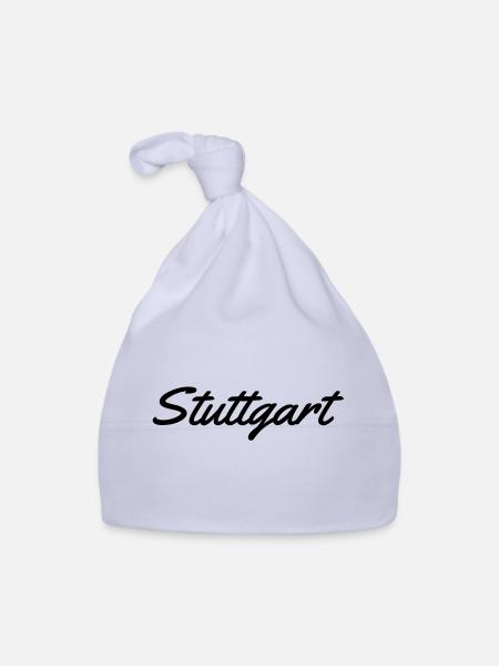 Stuttgart - Bonnet bio Bébé - ciel - Devant