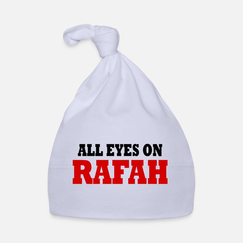 all eyes on rafah - Bonnet bio Bébé - ciel