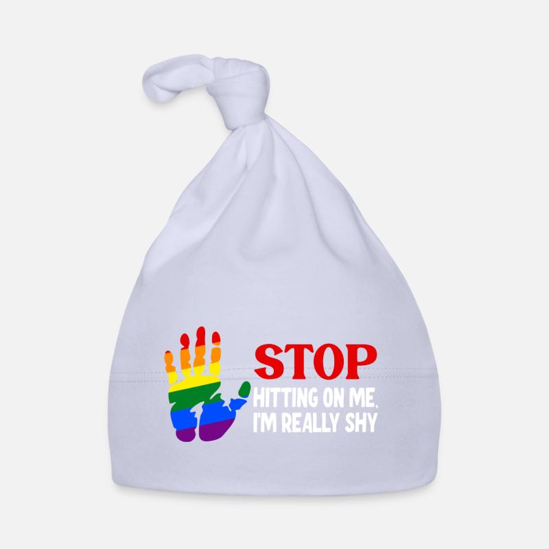 Stop dredging me, I'm shy Organic Baby Cap