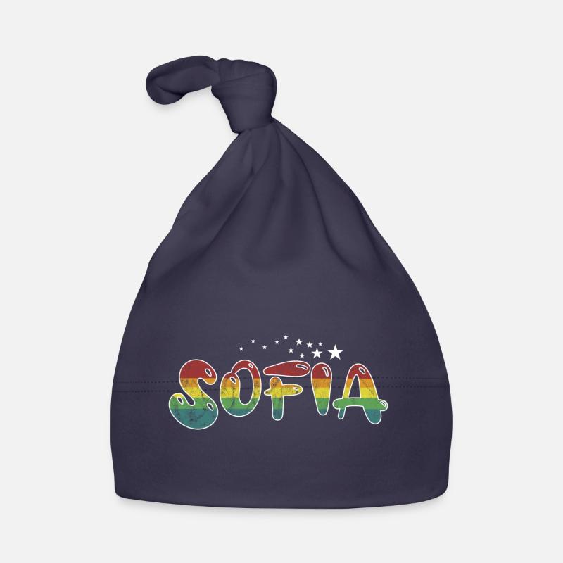 First name Sofia Maiden name Gift Organic Baby Cap