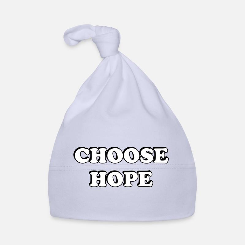 Wählen Sie Hope Bold Typografie Baby Bio-Mütze