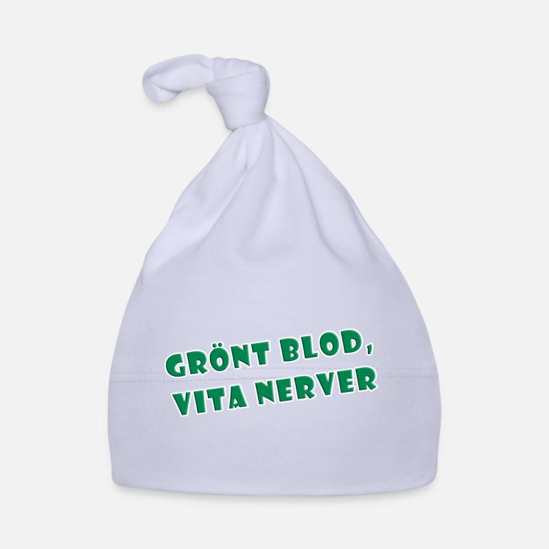 Nerfs blancs sang vert Bonnet bio Bébé