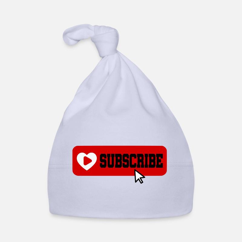 Fabulous YouTube Channel Subscribe Button Icon Organic Baby Cap