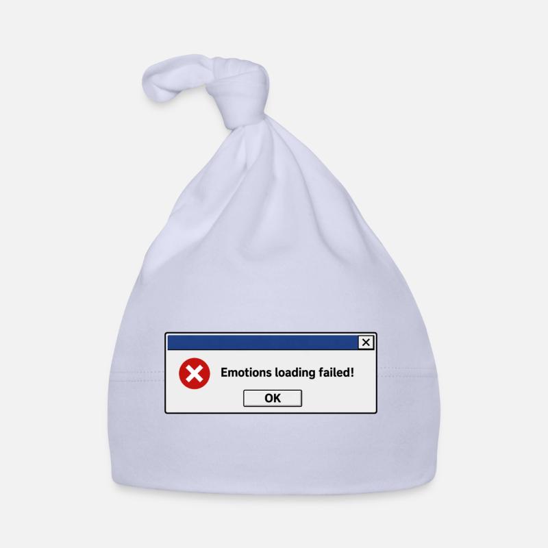 Emotions loading failed - Organic Baby Cap - sky