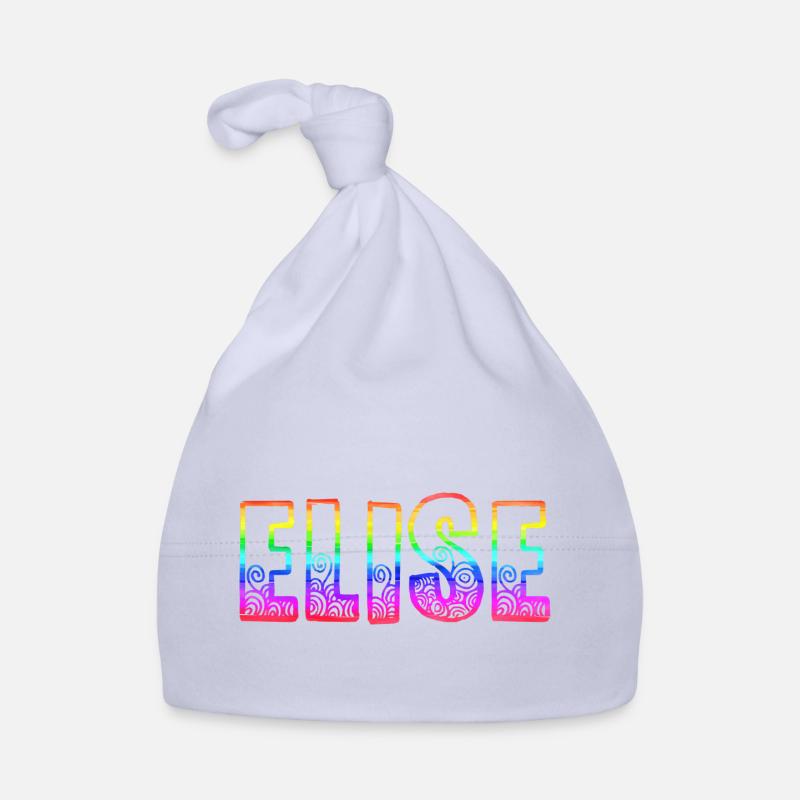 elise rs arc-en-ciel - Bonnet bio Bébé - ciel