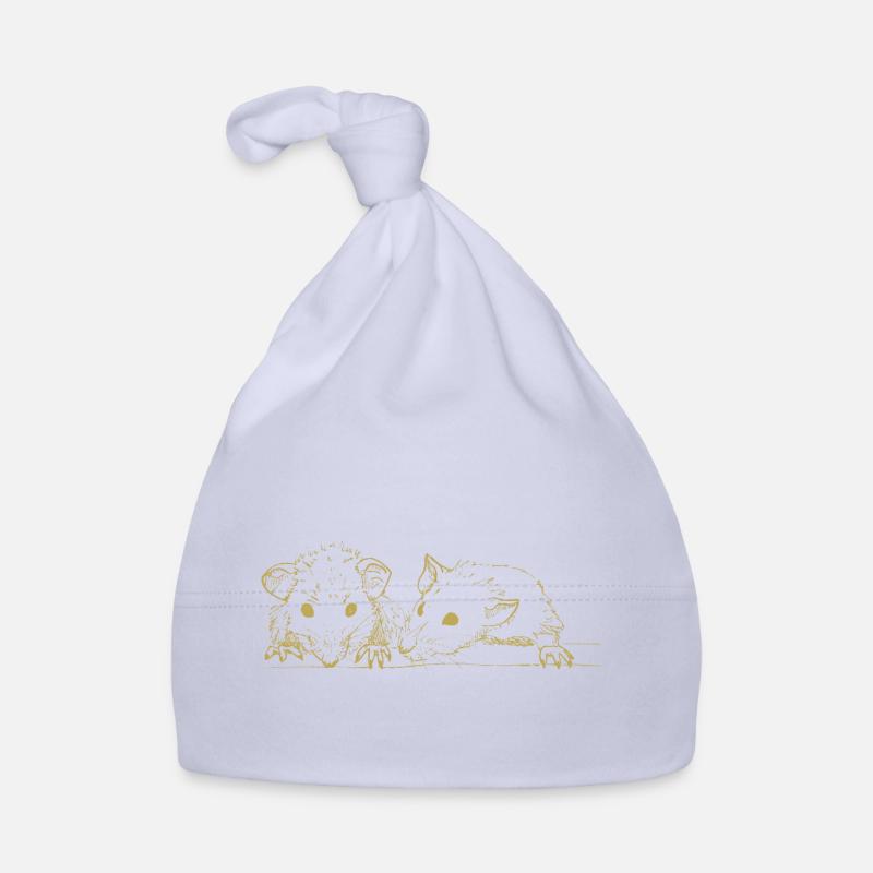 Illustrierte Designs mit Mäusen Baby Bio-Mütze