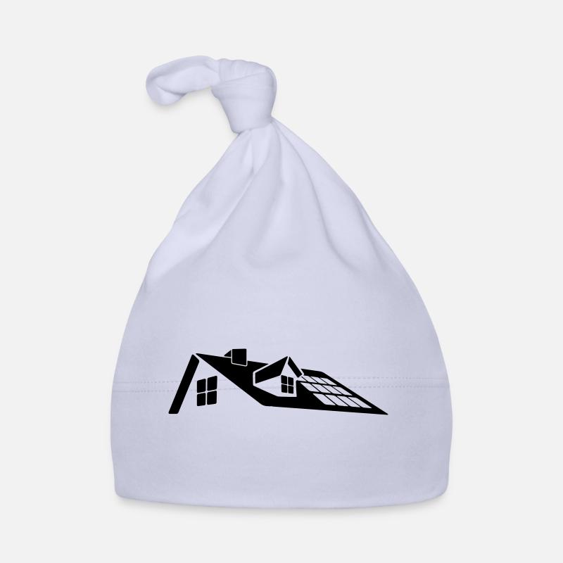 Conception de toit moderne - lucarne avec panneaux solaires Bonnet bio Bébé
