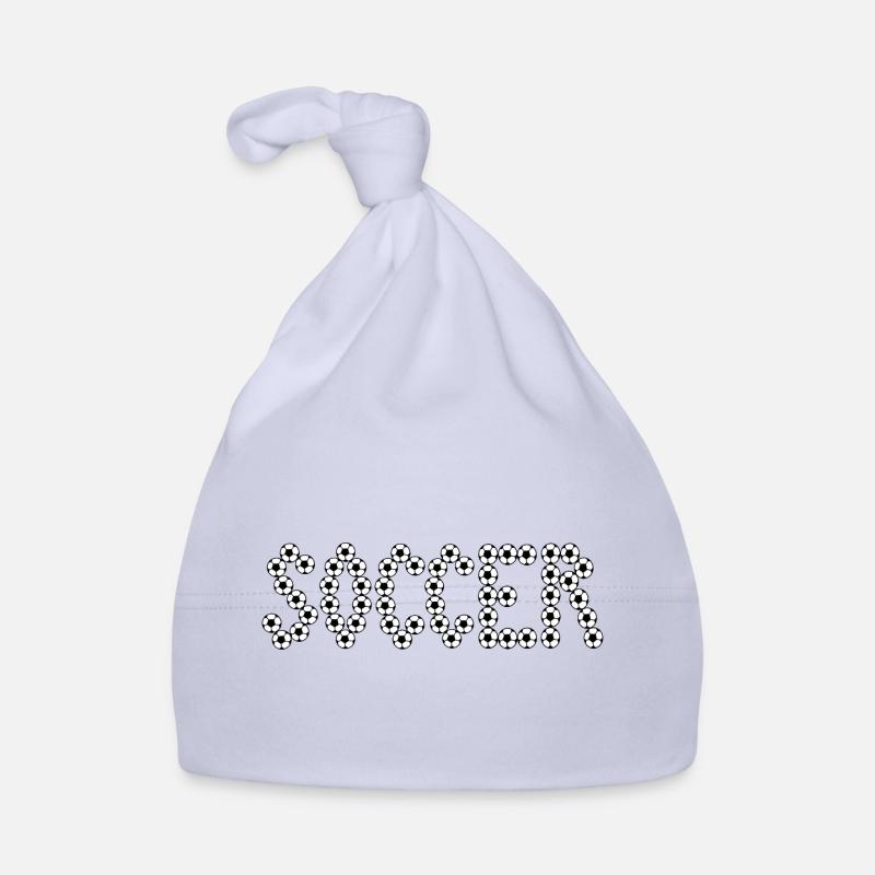 Soccer typography Organic Baby Cap
