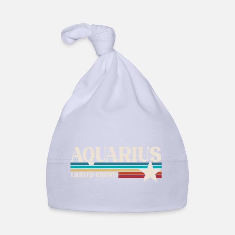 Zodiac sign Aquarius Organic Baby Cap