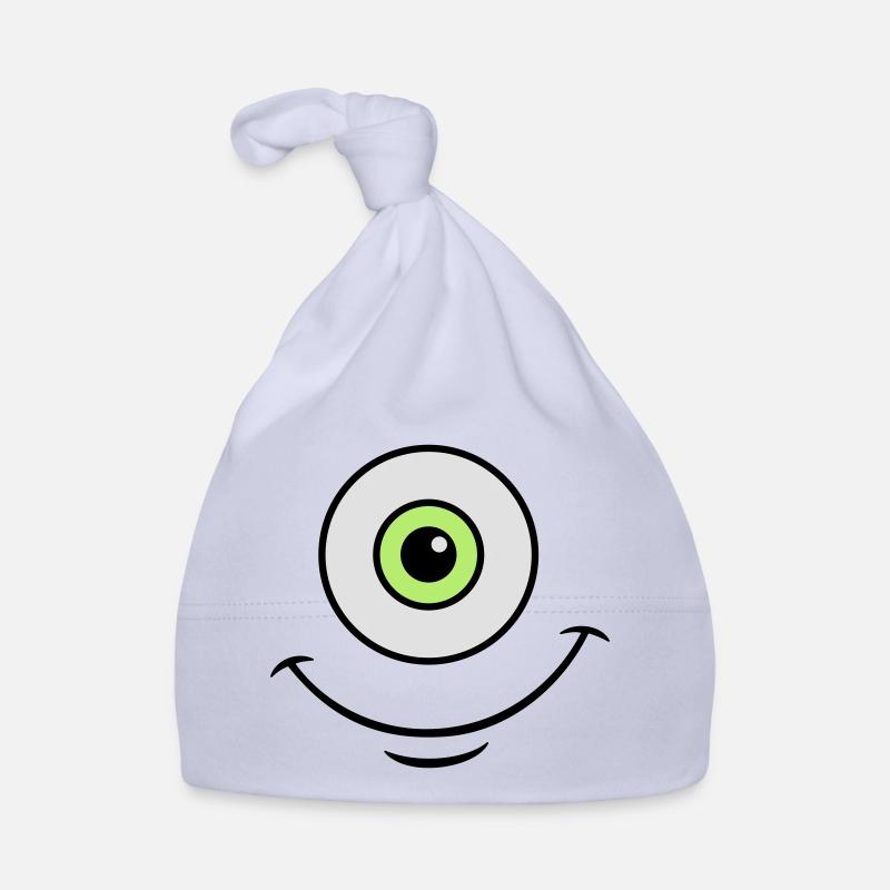 monster eye - Bonnet bio Bébé - ciel