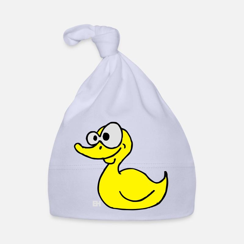 Whimsical Cartoon Duck Design Organic Baby Cap