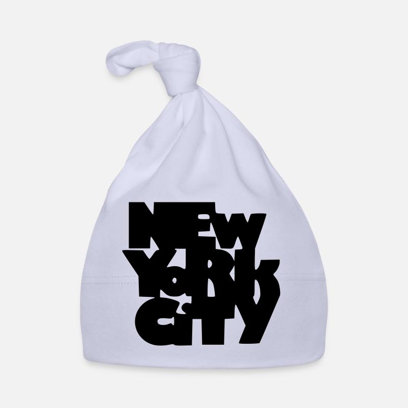 New York City - Bonnet bio Bébé - ciel