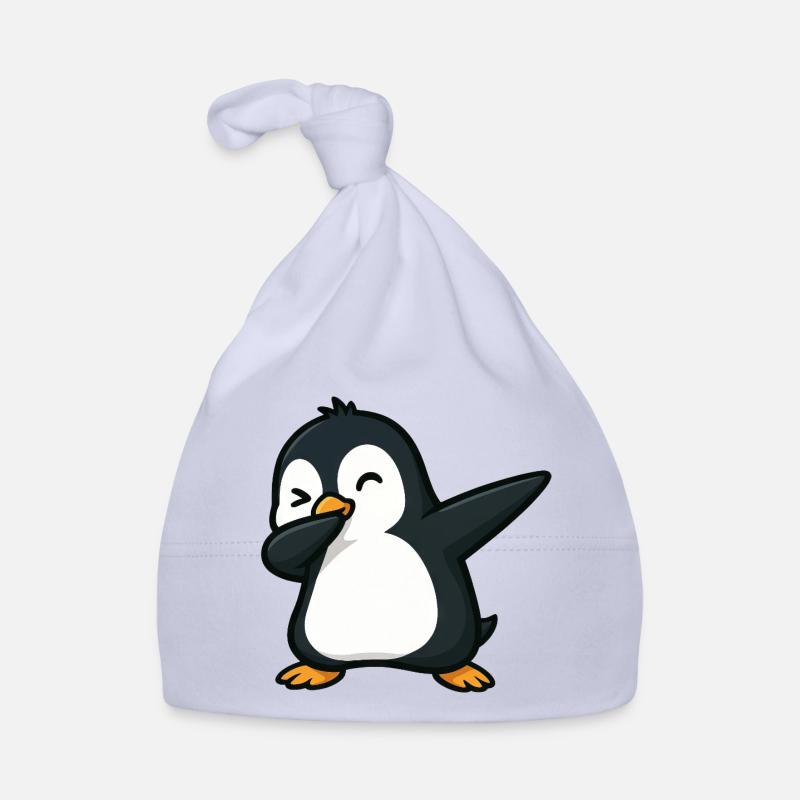 pingouin mignon dabbing cool dessin animé clin d’œil Bonnet bio Bébé