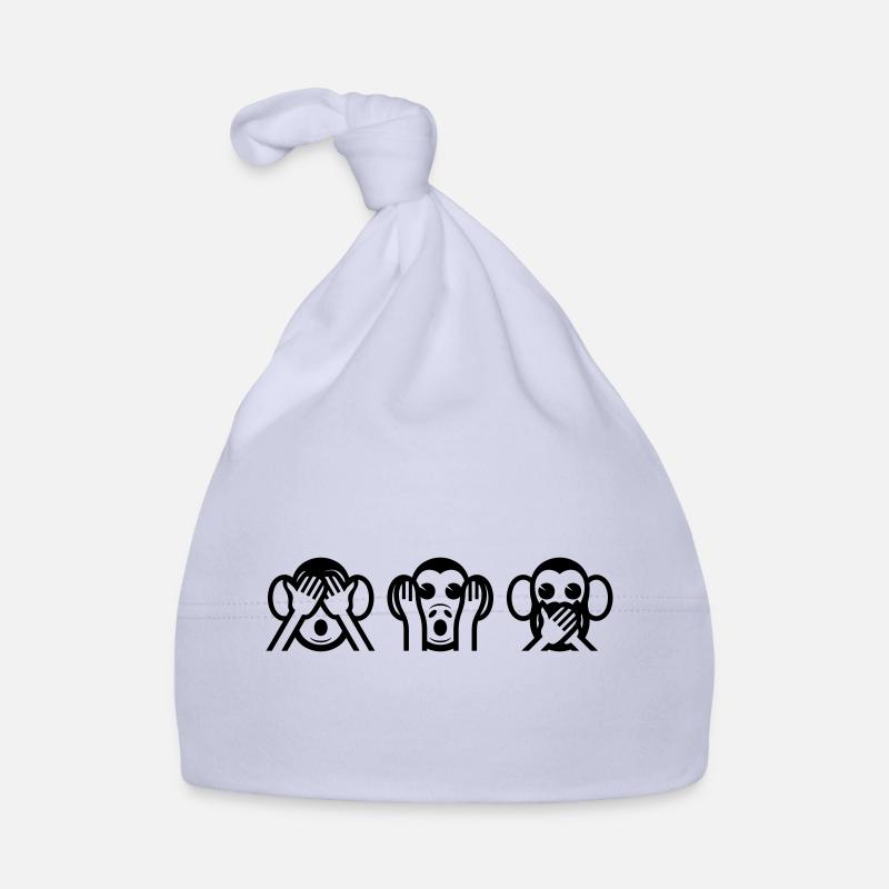 3 kluge Affe Baby Bio-Mütze