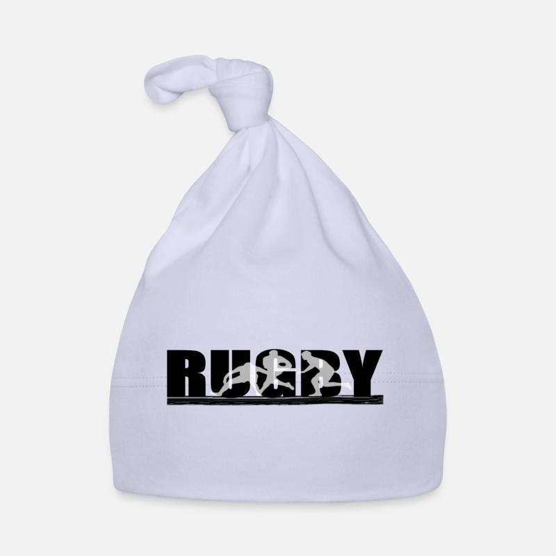 Rugby - Bonnet bio Bébé - ciel