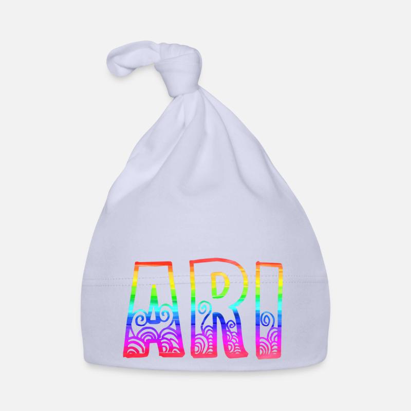 ari rs rainbow Organic Baby Cap