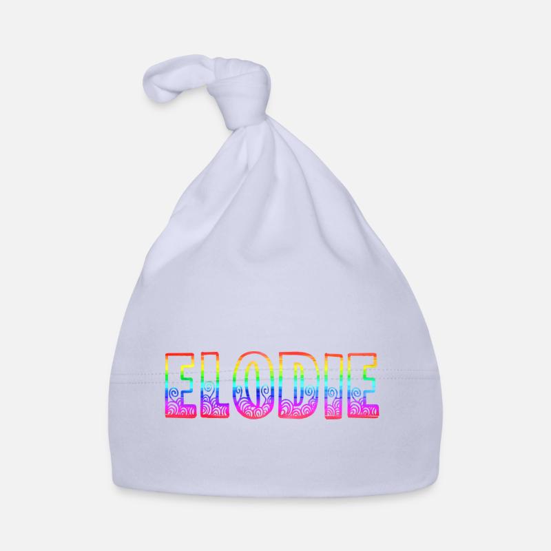 elodie rs arc-en-ciel - Bonnet bio Bébé - ciel