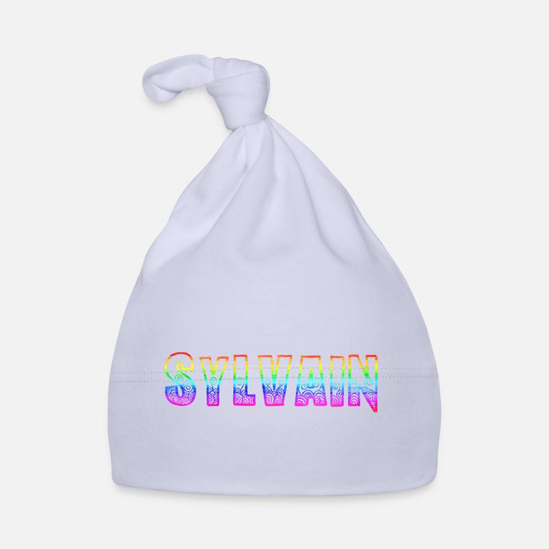 sylvain rs arc-en-ciel - Bonnet bio Bébé - ciel