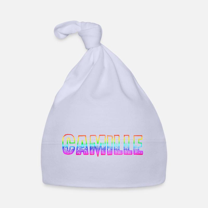 camille rs rainbow Organic Baby Cap